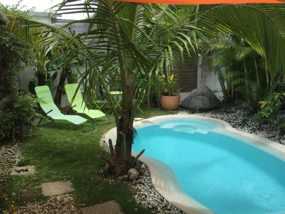Le Nid D'Amour Avec Sa Piscine Et Jacuzzi Chauffes Saint-Joseph Exterior foto